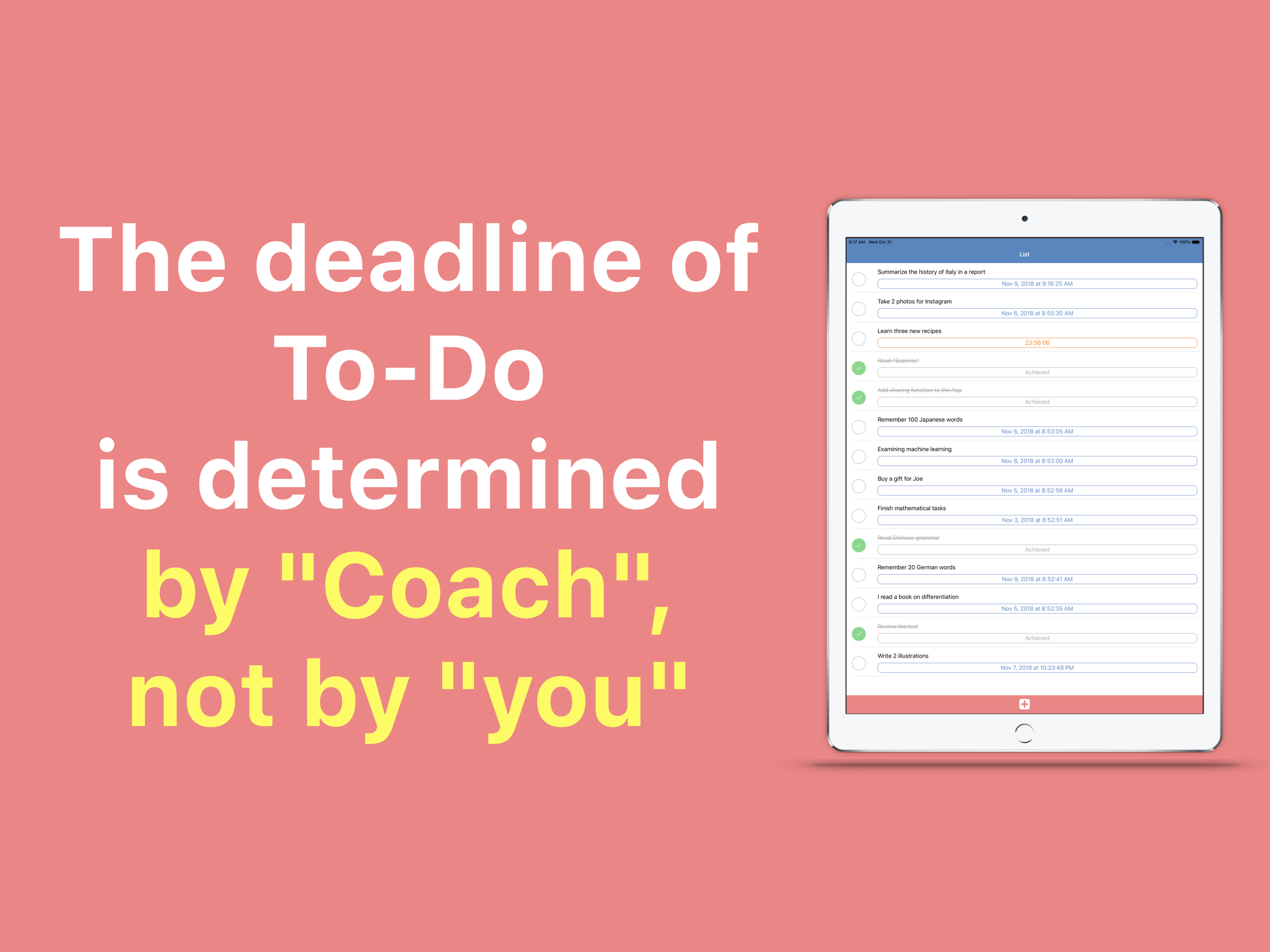 To-Do&Coach  task list manager