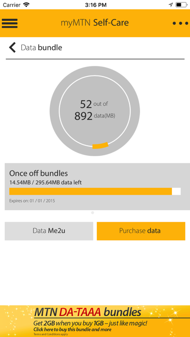 MyMTN Screenshot