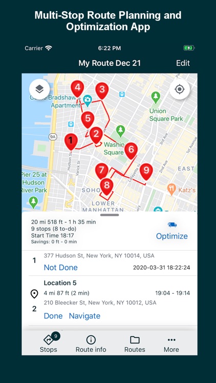 Multi Stop Route Planner