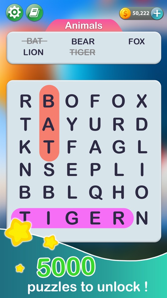 #1. Word Search Puzzle-Word Hidden (iOS) 由: IBEAN COMPANY LIMITED