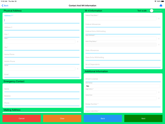 PET Onboarding and Training iPad screenshot