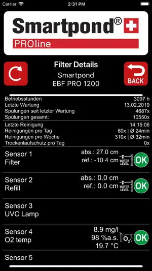 Smartpond PROline screenshot 4