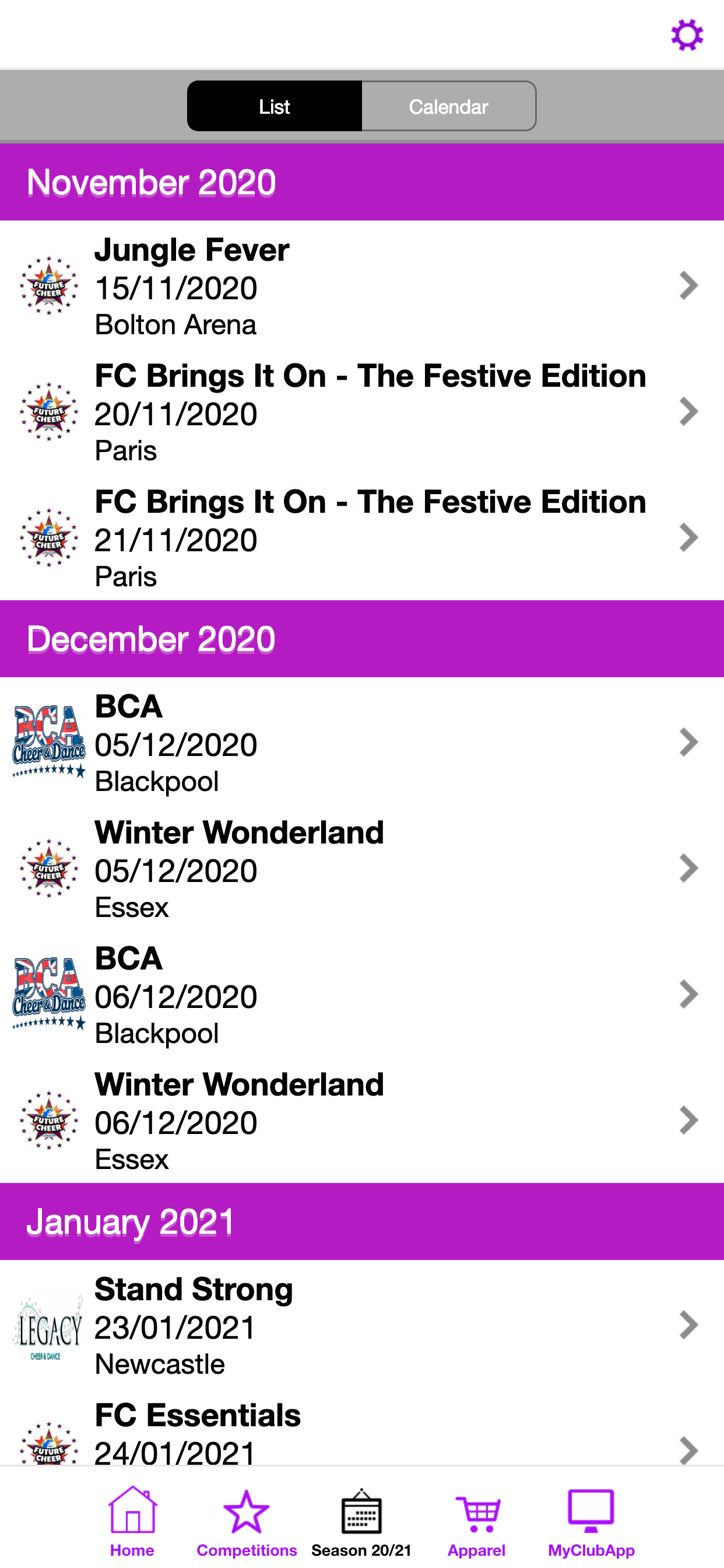 Complete Cheer UK screenshot 3