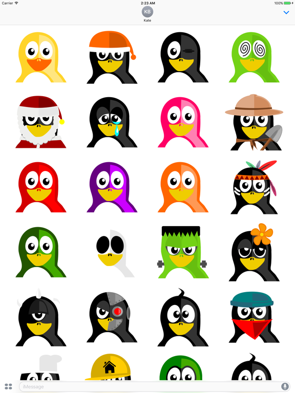 Screenshot #5 pour Fresh Penguins Stickers