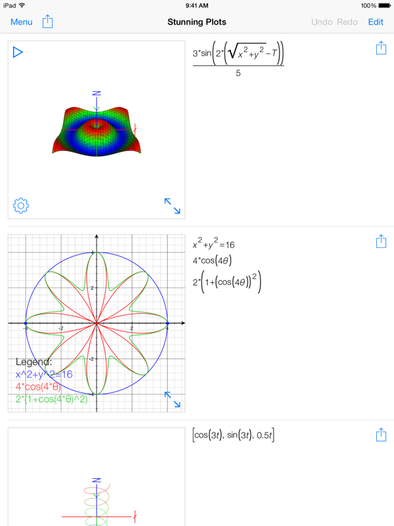 PocketCAS lite for Mathematics iPad screenshot 2 - Education app
