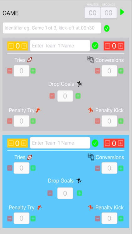 On Field Rugby Scorekeeper
