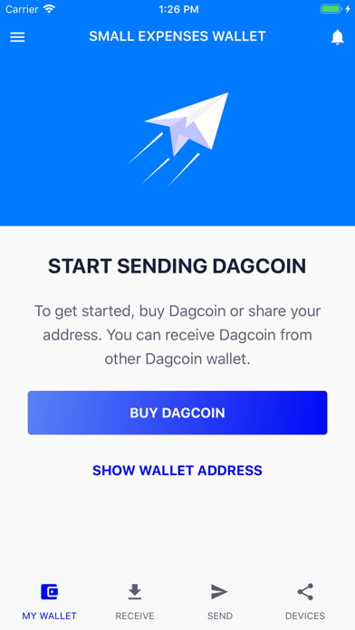 DagWallet screenshot 2