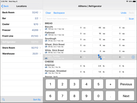 OCMobile - Inventory iPad screenshot