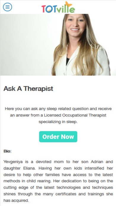 TOTville iPhone screenshot 4 - Medical app