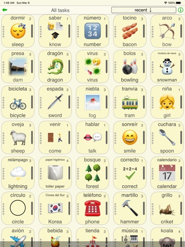 Language - English German Thai iPad screenshot