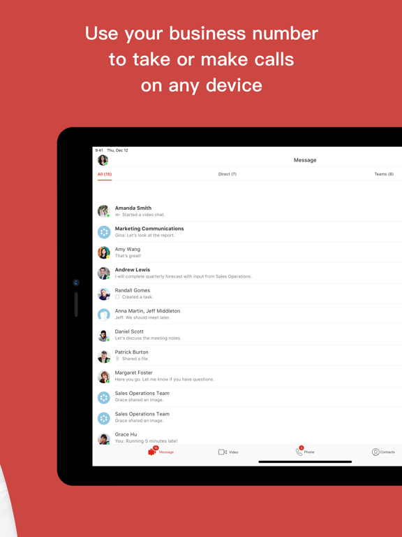 Avaya Cloud Office iPad screenshot 5 - Business app