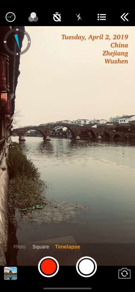 Timestamp Camera Basic - Bússola e Coordenadas