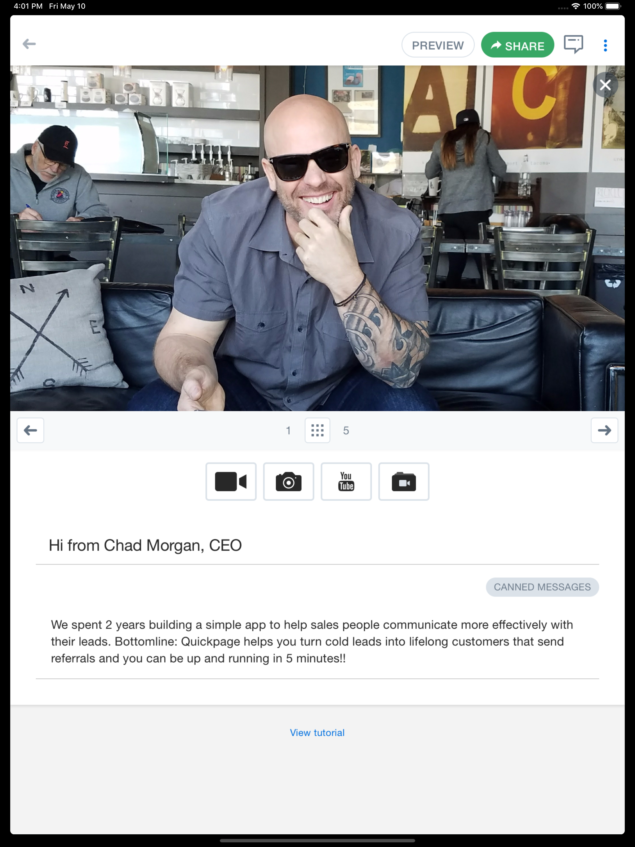 Quickpage App