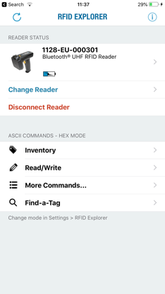 RFID Explorer screenshot 1