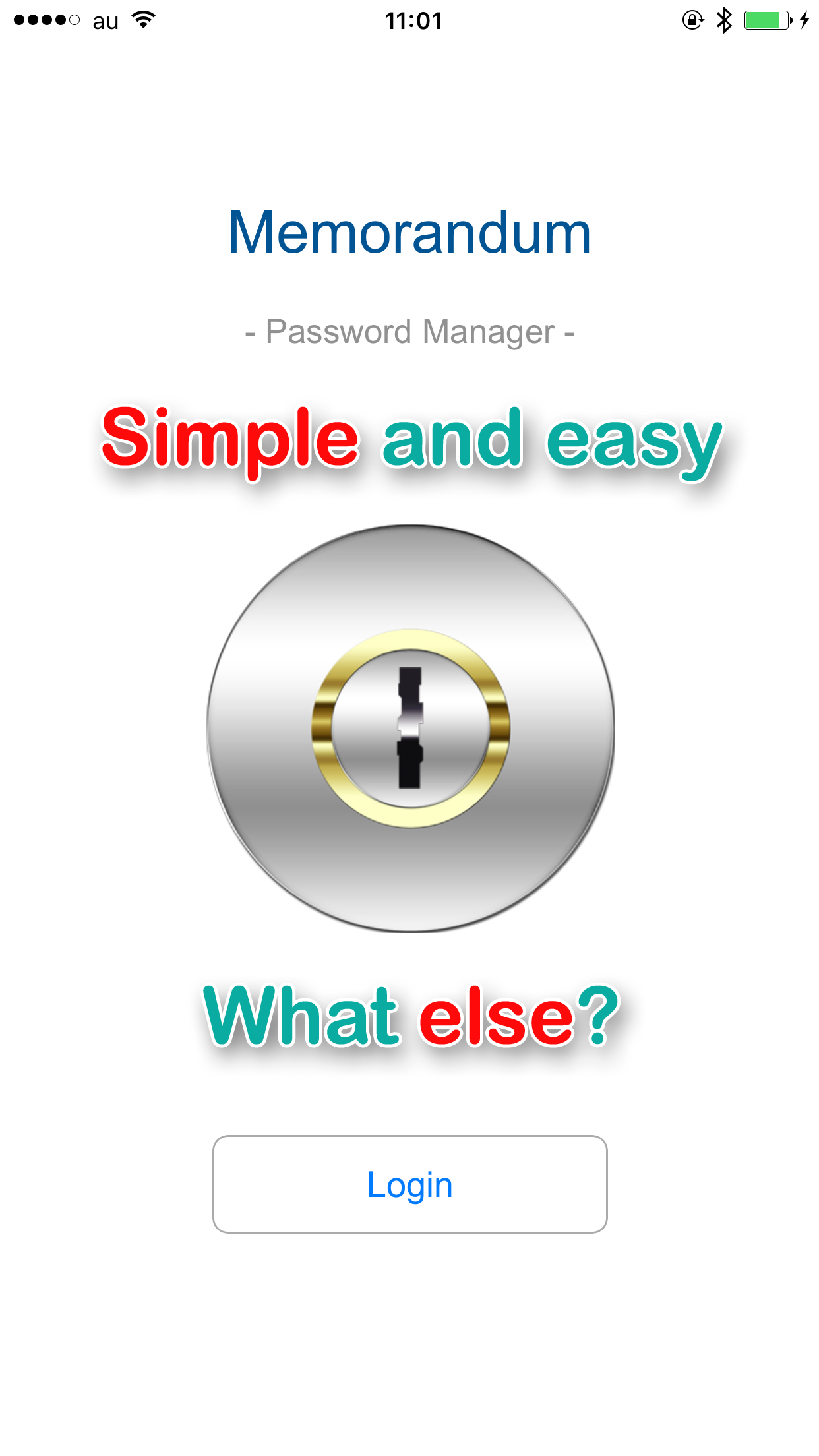 Memorandum - Password Manager