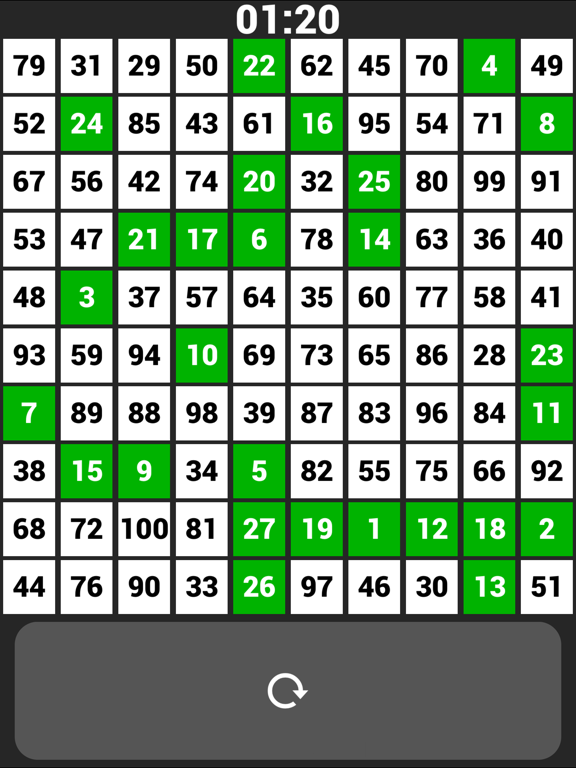 Screenshot #4 pour 1 à 100 Numéro Jeu