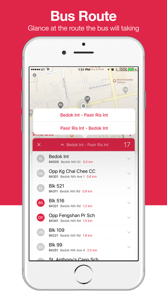 #5. Singabus - Bus Timing + MRT (iOS) 由: Cotton.sg Pte. Ltd.