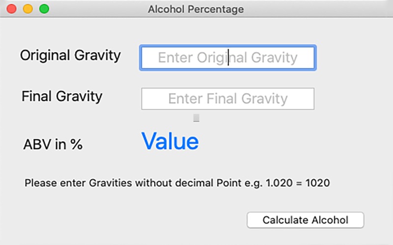 Screenshot #1 pour Alcohol Percentage