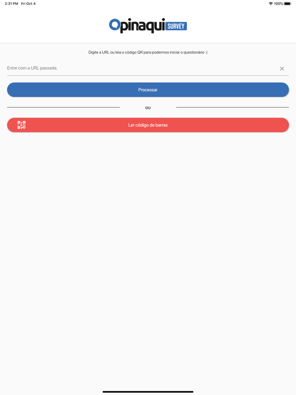 Opinaqui Survey iPad screenshot 1 - Business app