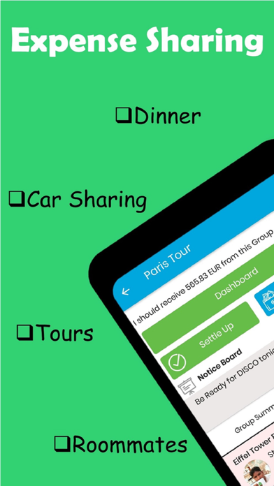 Screenshot #1 pour Sharenjo - Friends Bills Split