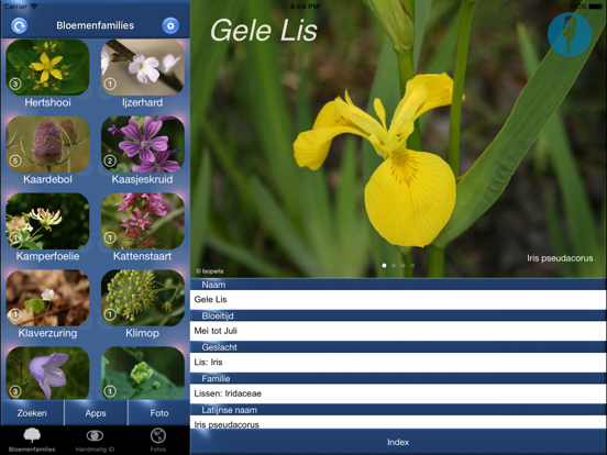 Wilde Bloemen Id NL iPad app afbeelding 1