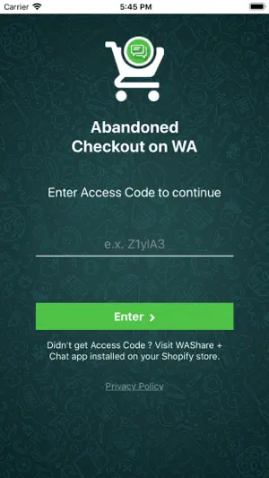 Abandoned Cart Recovery screenshot 1