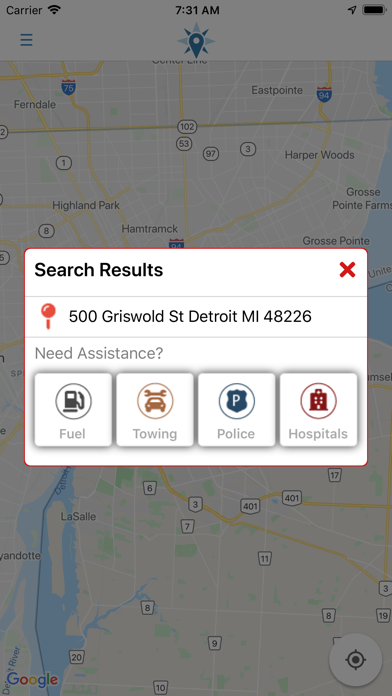 Wayne County Compass Screenshot