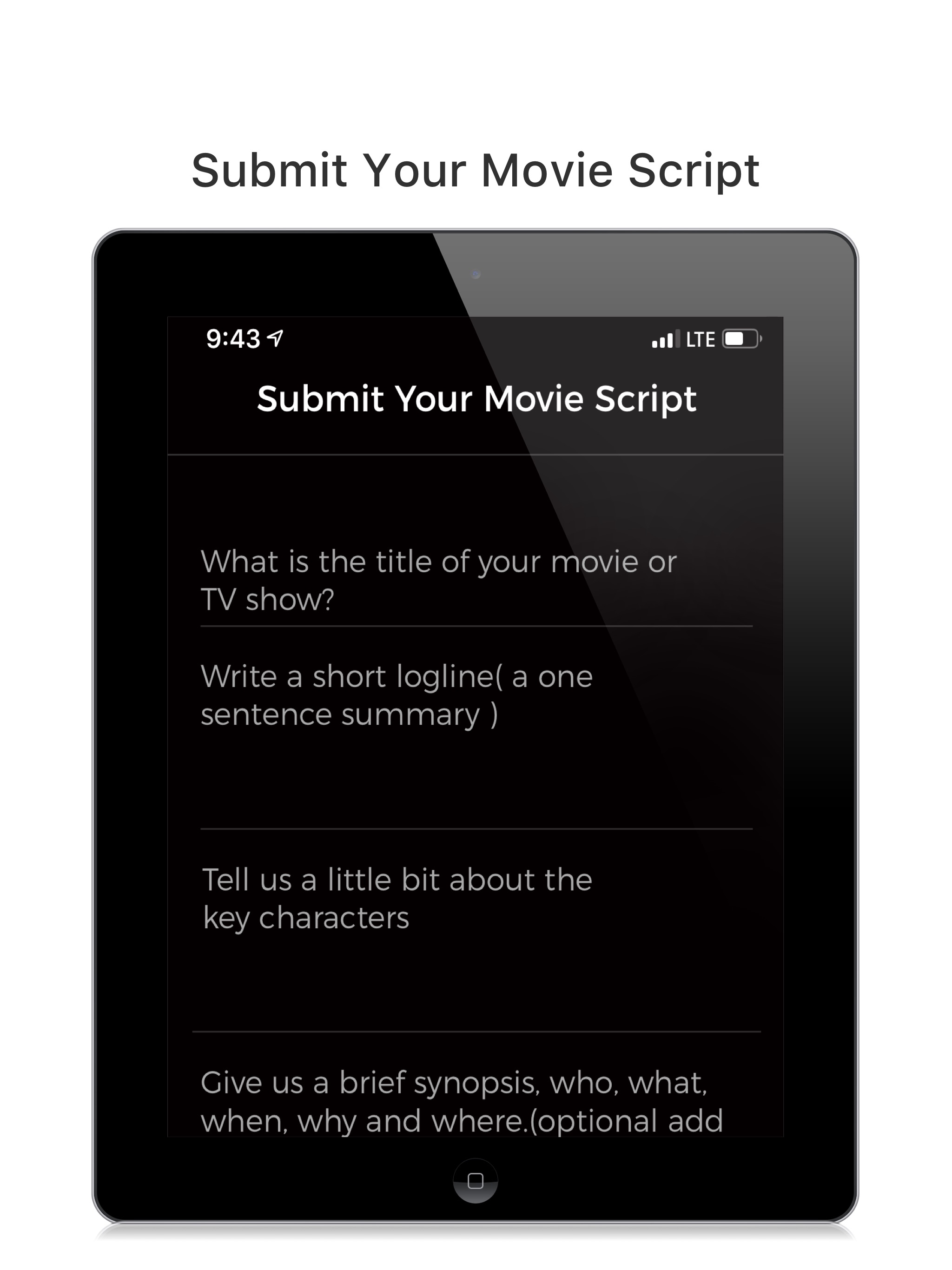 Submit Your Movie Script