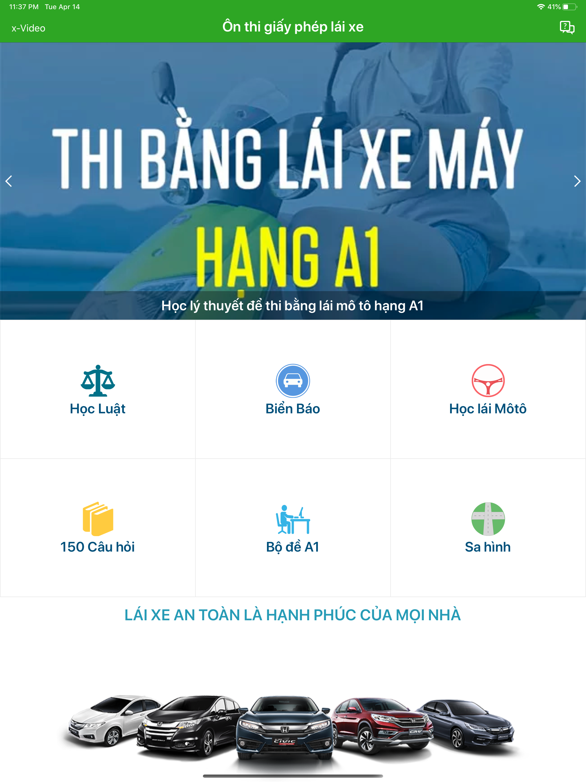 200 câu hỏi ôn thi GPLX A1