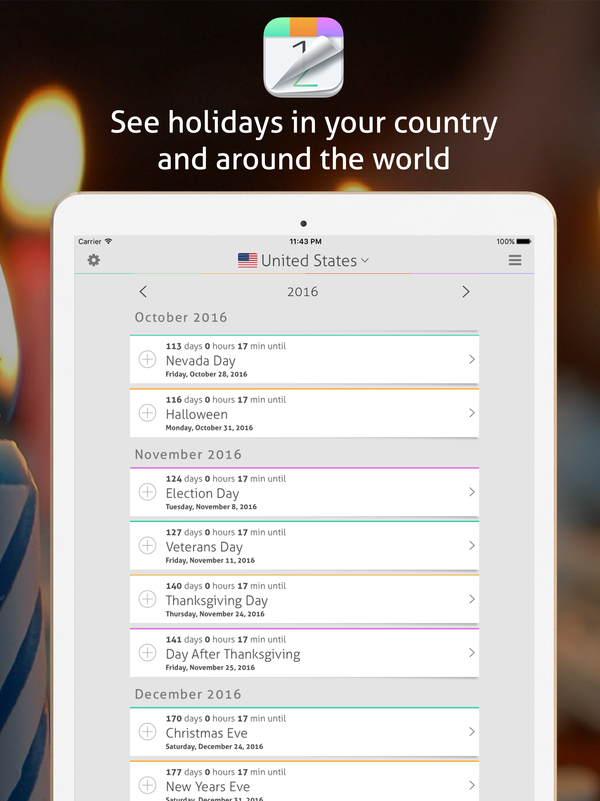 Countdown+ Calendar (Lite) screenshot 8