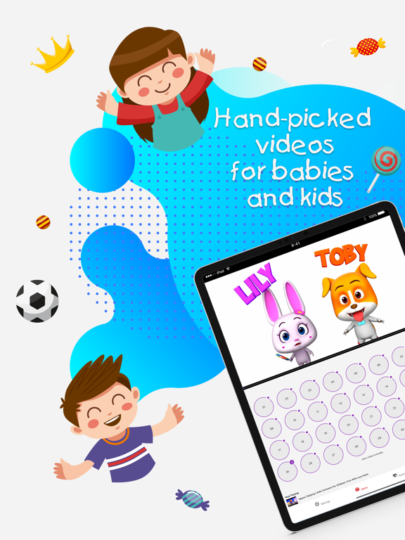 Baby Kids Tube: Videos & Games iPad screenshot 1 - Entertainment app