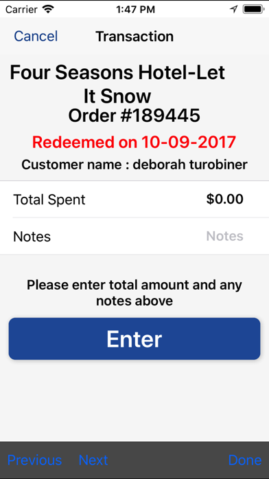 App screenshot