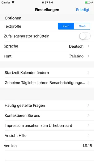 Screenshot von Das Geheimnis Täglichen Lehren auf dem iPhone 3