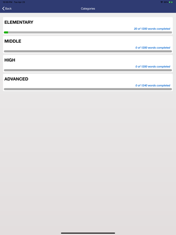 Screenshot #5 pour Toefl Vocabulary Quizzes