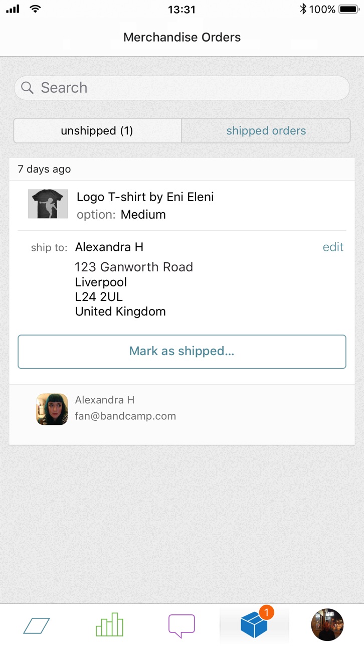 iPhone screenshot
