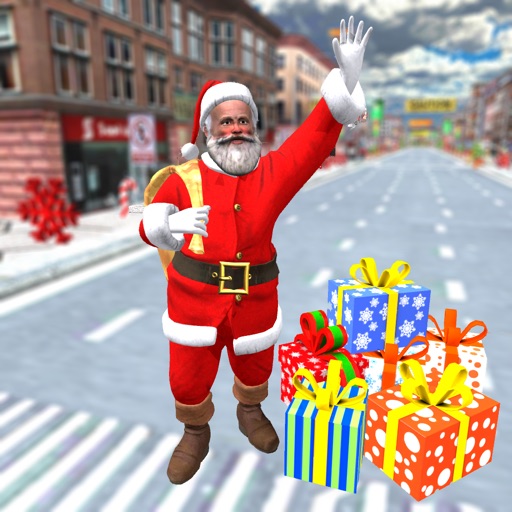 Christmas Santa City Driving Icon