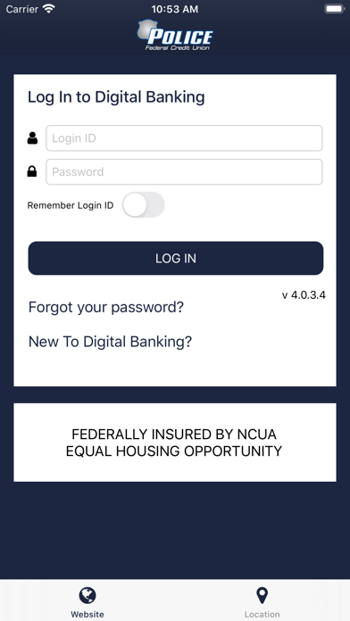 Police FCU Mobile Screenshot