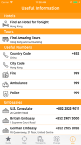 Hong Kong Map and Travel Guide screenshot