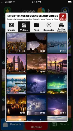 Screenshot von Lapse It auf dem iPhone 2