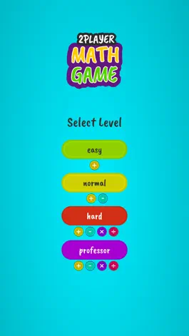 Game screenshot Math Game: 2 Player apk