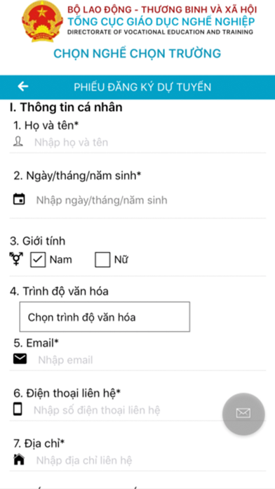 How to cancel & delete Chọn nghề - Tổng cục GDNN from iphone & ipad 3