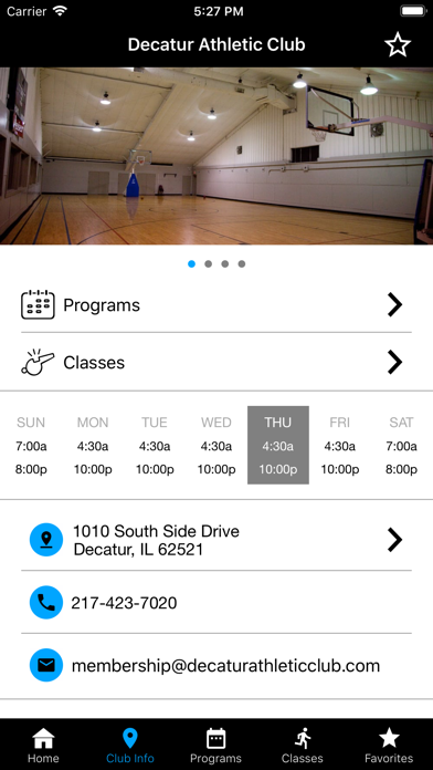 Decatur Athletic Club Screenshot