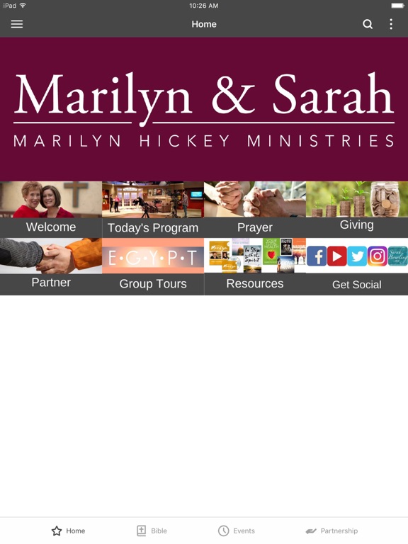 Marilyn Hickey Ministries iPad screenshot 1 - Education app