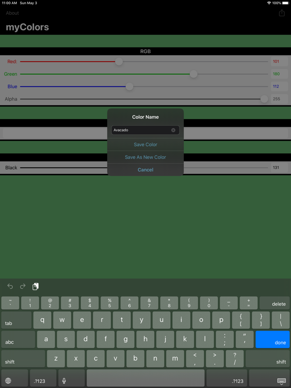 Screenshot #6 pour myColors - Cloud Color Picker