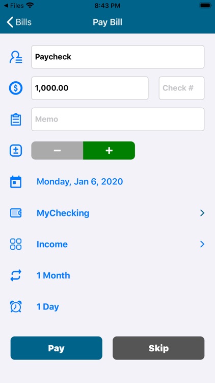 myAccountsPro screenshot-3