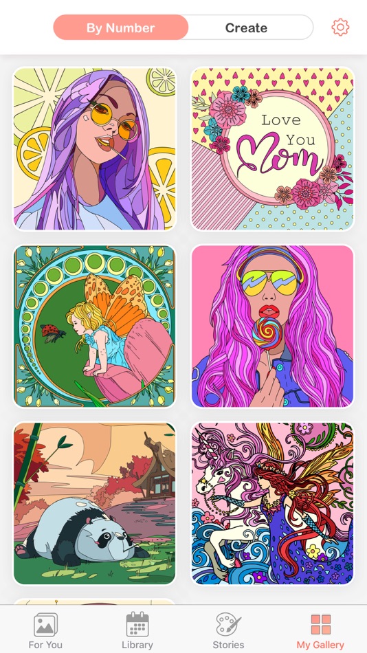 #5. Color Fever - Color by Number (iOS) 由: DragonPlus