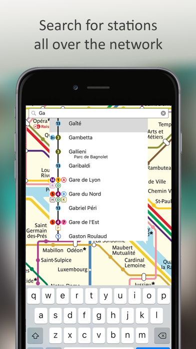 Paris Métro Map Screenshot