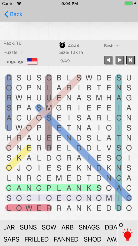 #2. Word Search Multi-Language (iOS) 由: Vicente Aliaga