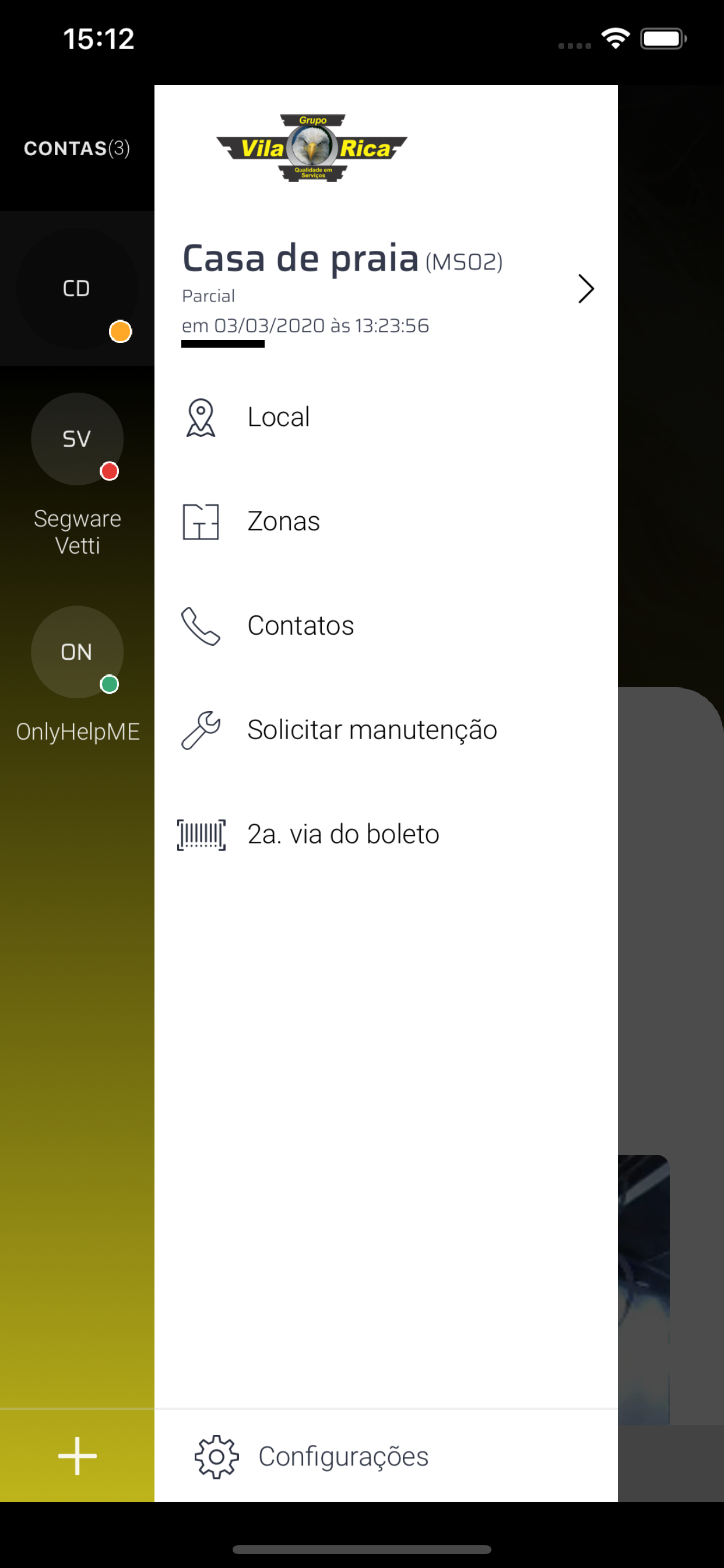 Alarme Vila Rica screenshot 2