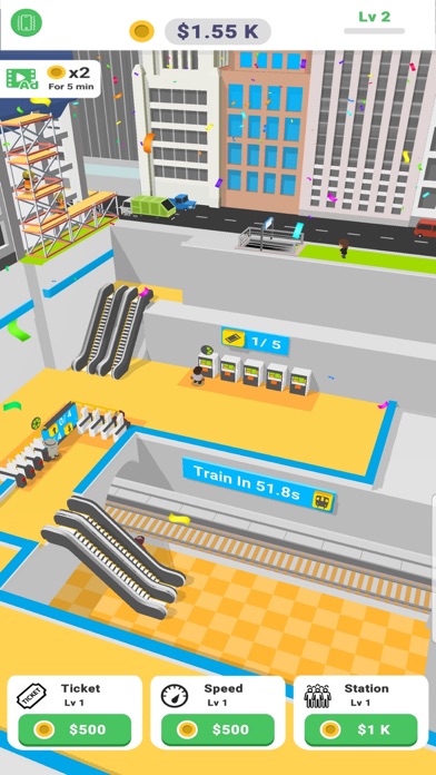 Idle Metro Station screenshot 2